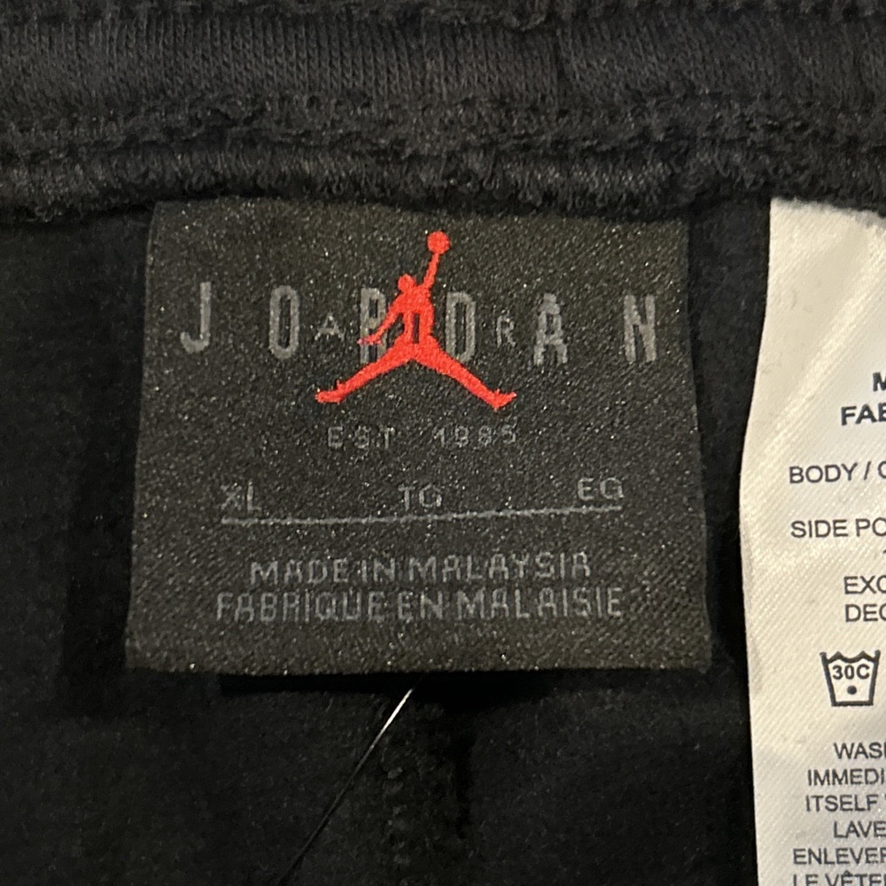 Jordan Essential Fleece HBR Shorts Mens XL Black Active Drawstring FN4535-010 - Picture 3 of 9